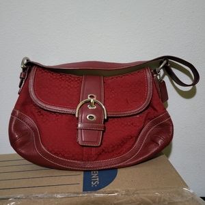 Medium red Coach purse